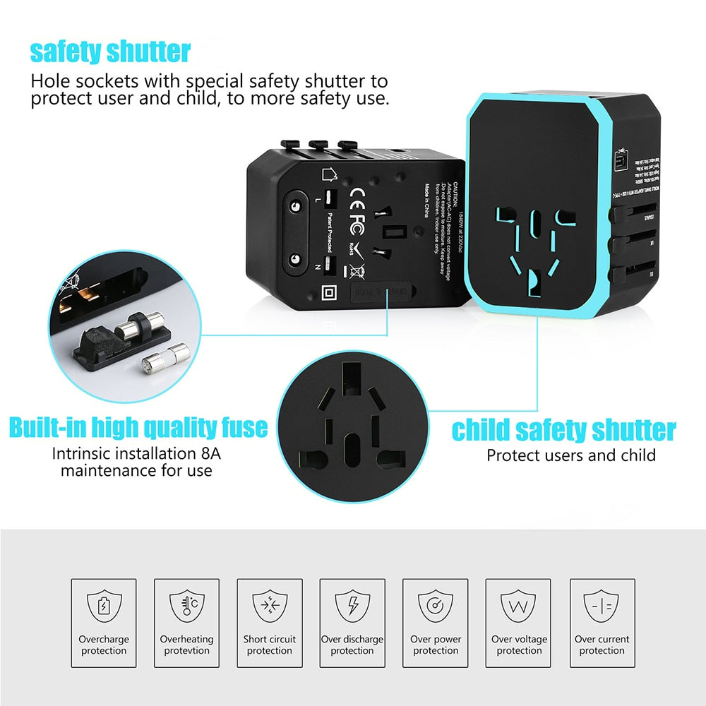 2000W Universal Converter Adapter