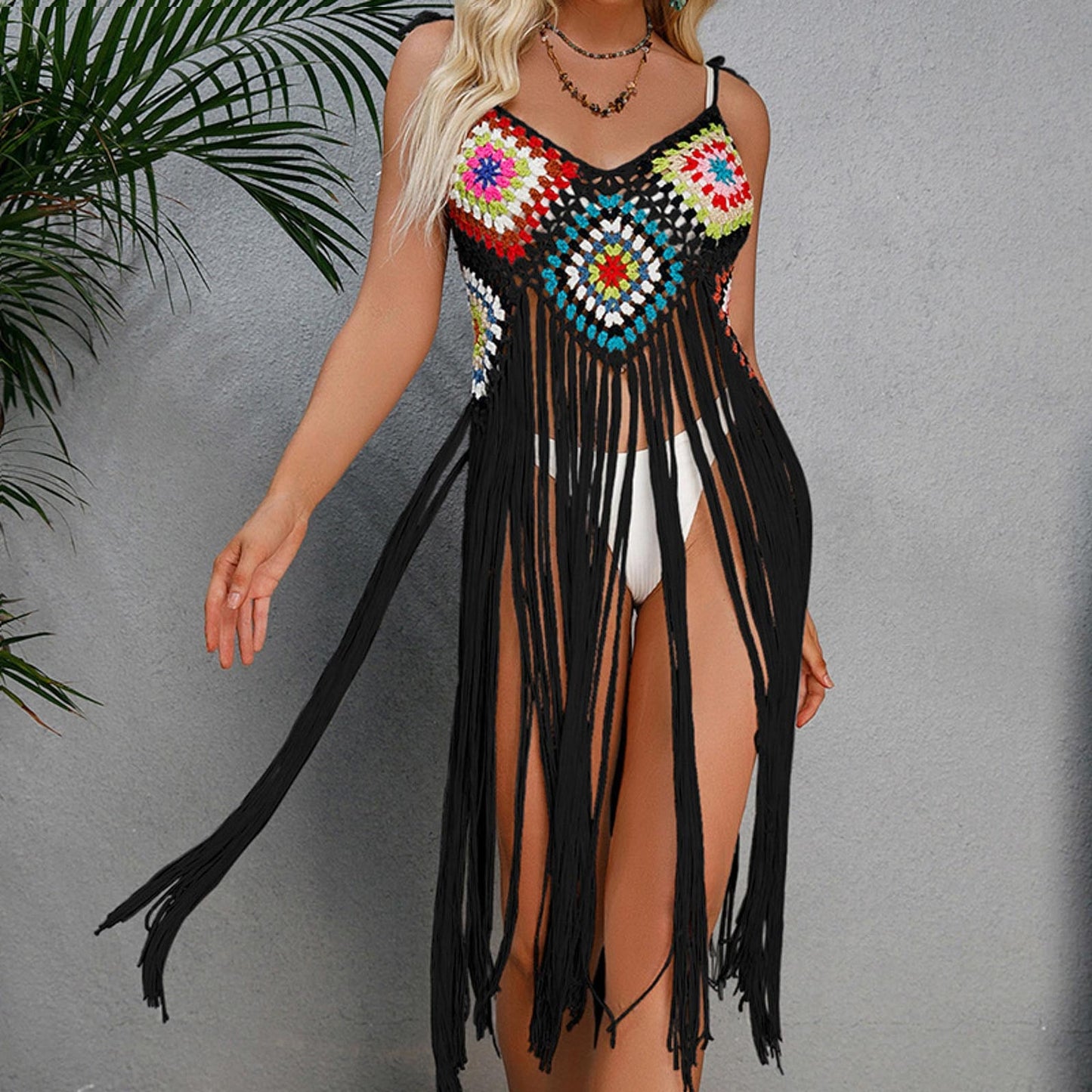 Tassel Cover-up Swimsuit