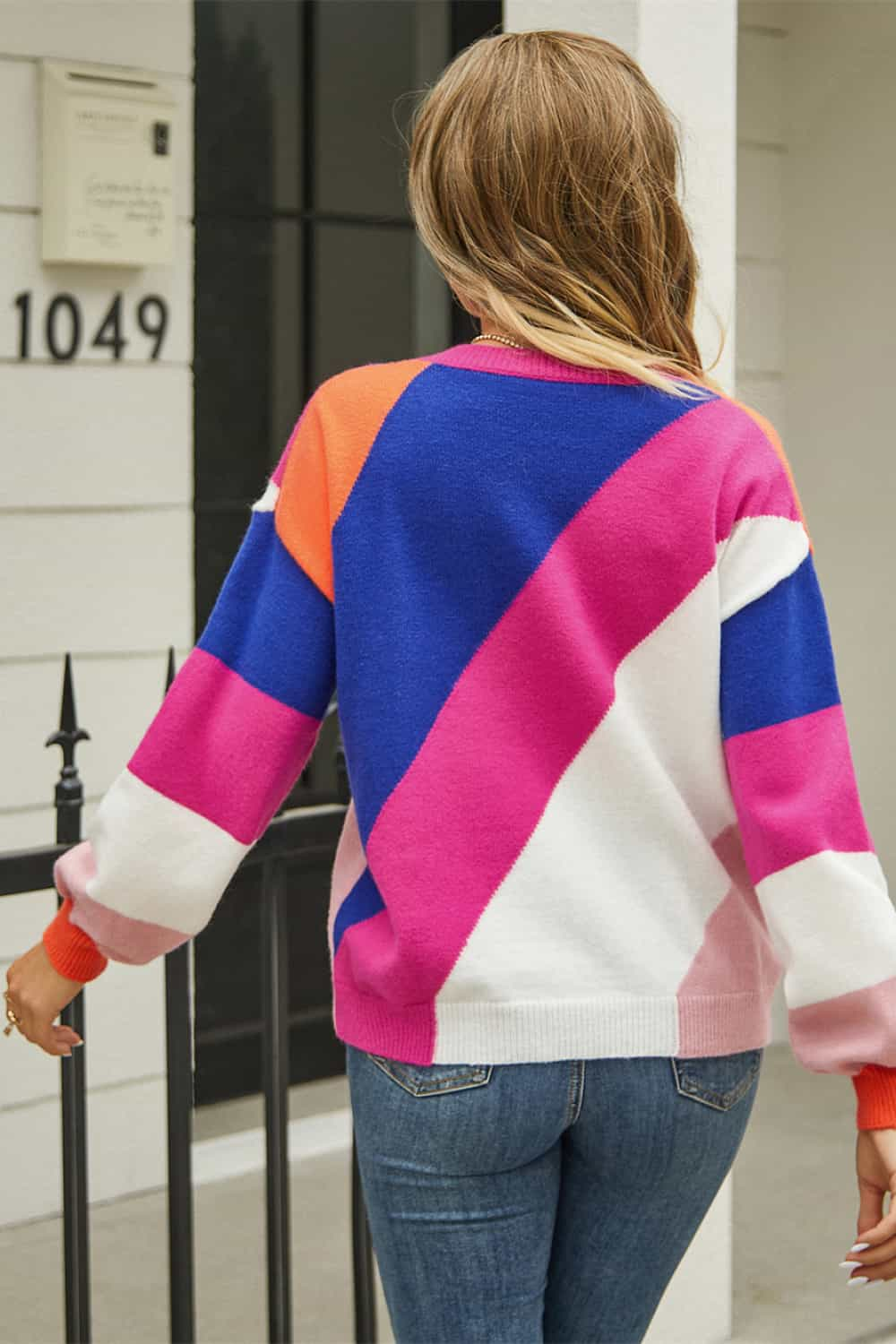 Colorful Long Sleeve Sweater