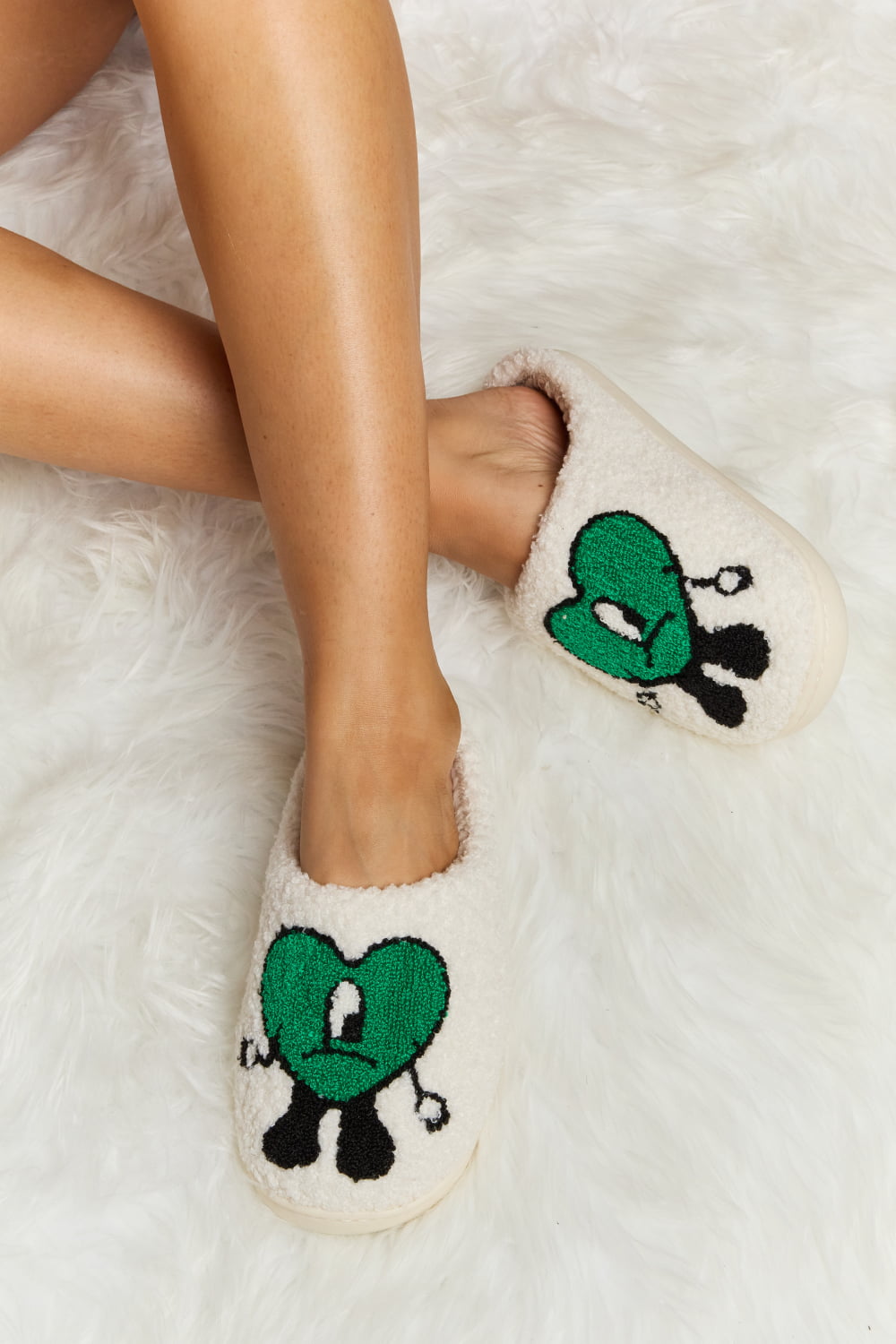 Heart Plush Slippers