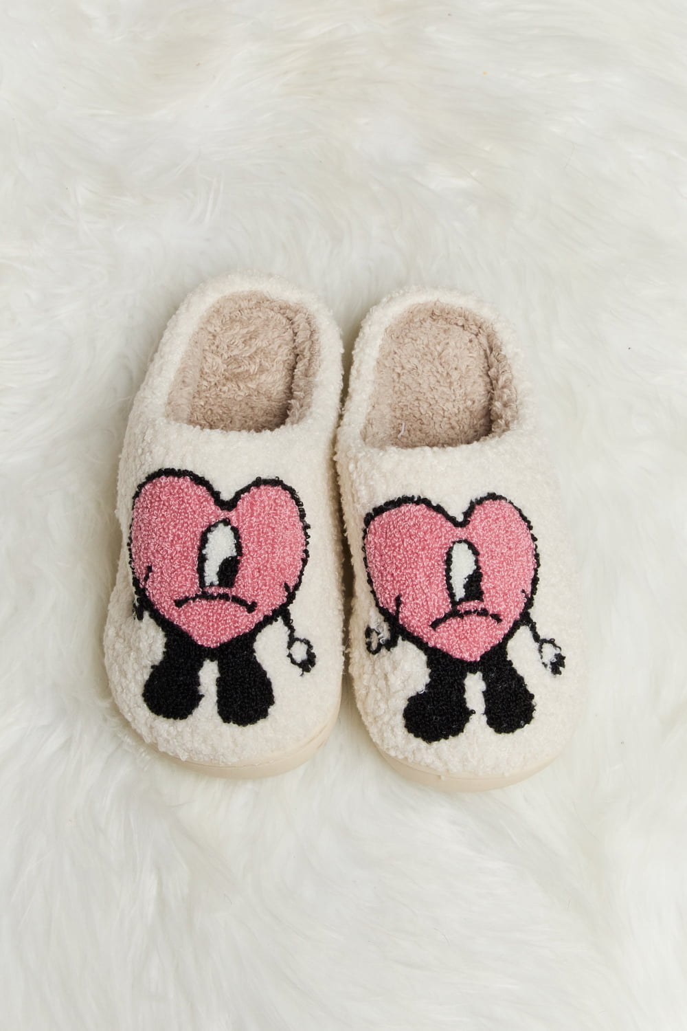 Heart Plush Slippers