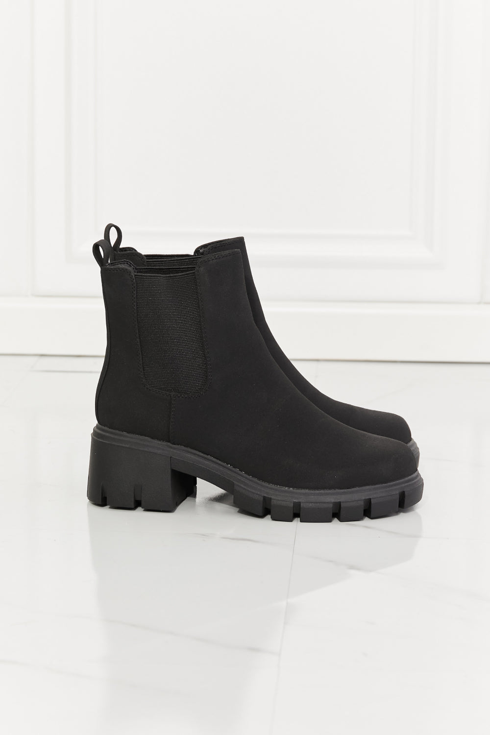 Matte Lug Boots Black