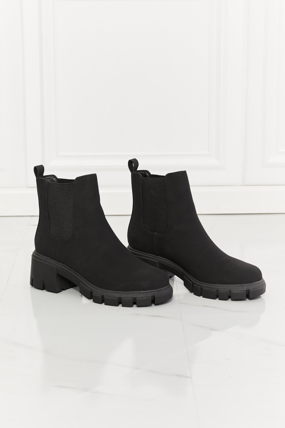 Matte Lug Boots Black