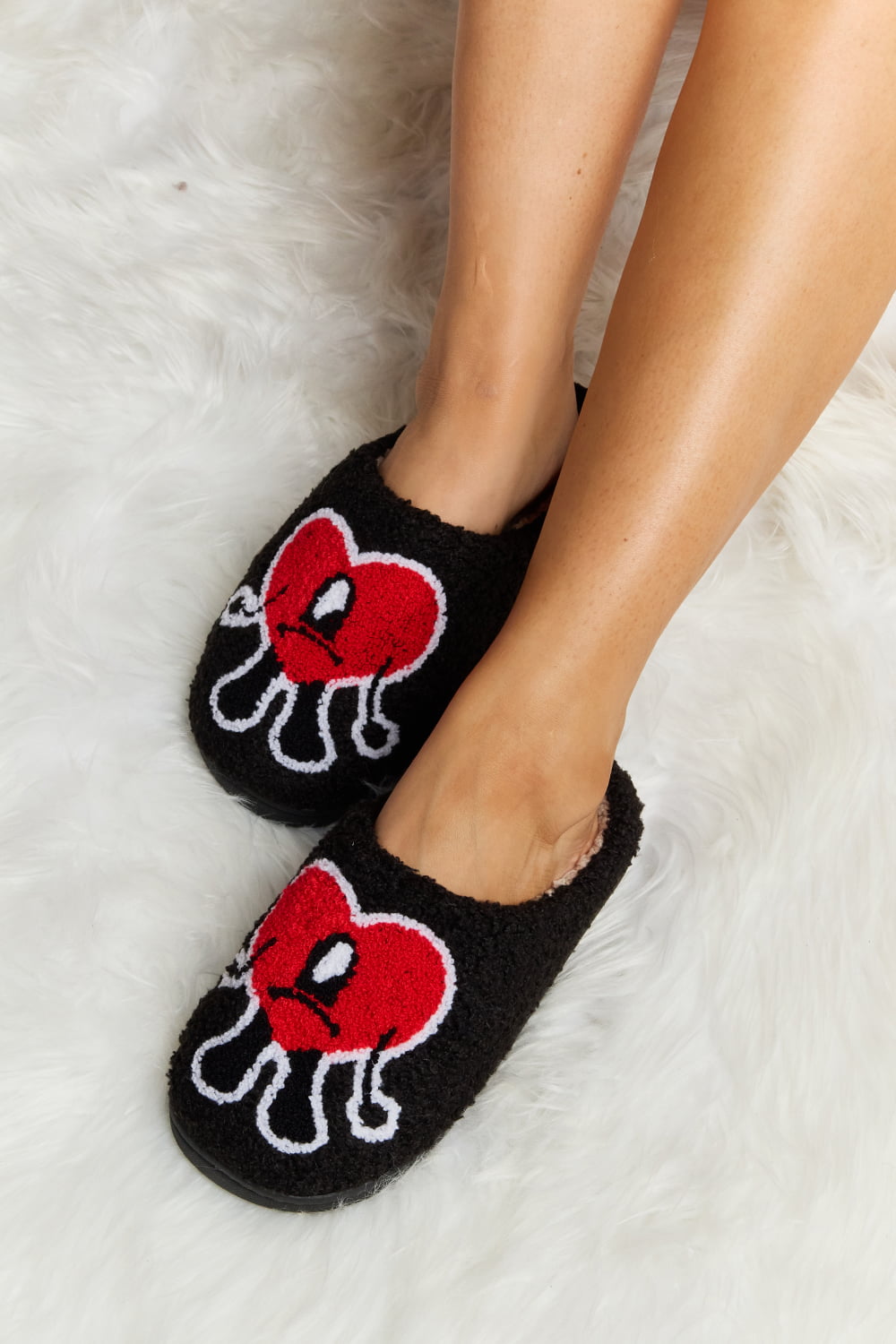 Heart Plush Slippers