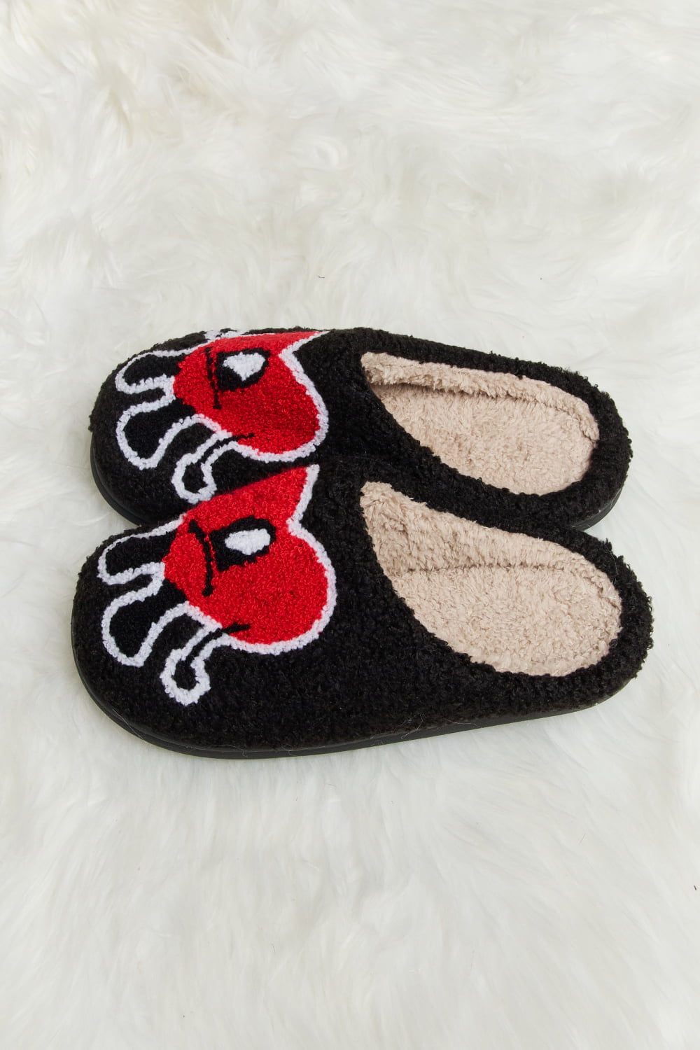 Heart Plush Slippers