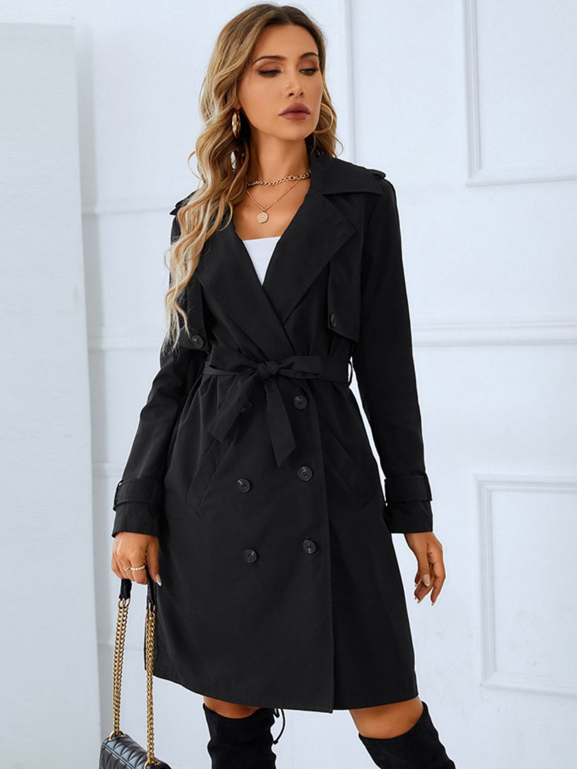 Tie Belt Trench Coat