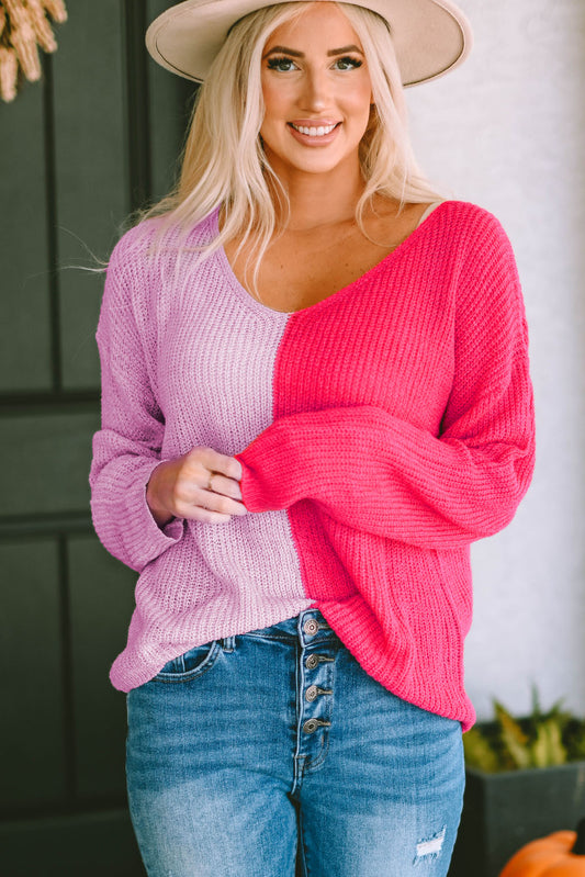 V-Neck Pullover Sweater