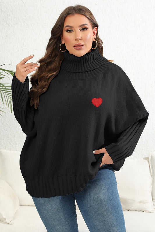 Plus Size Turtle Neck Sweater