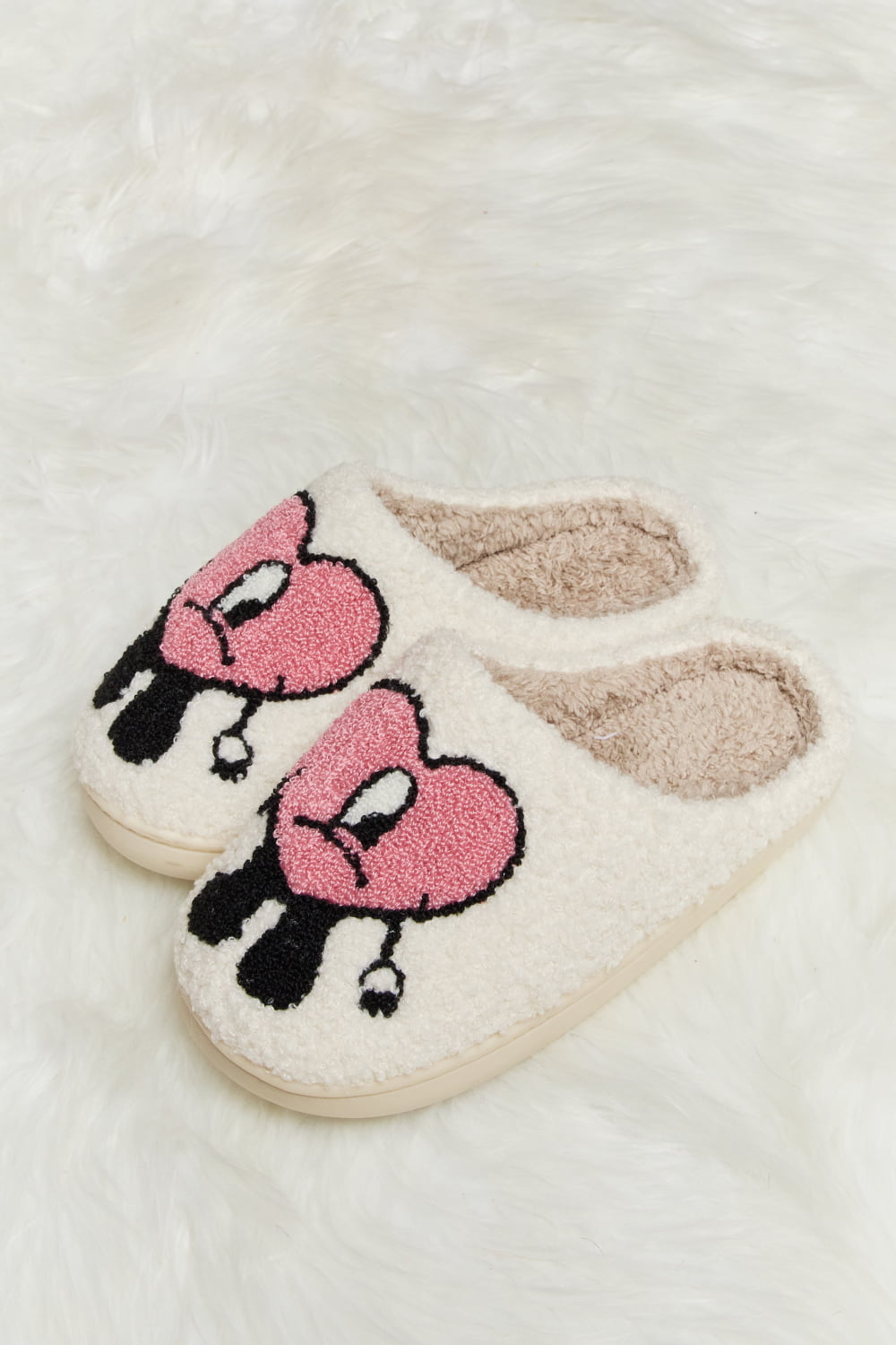 Heart Plush Slippers