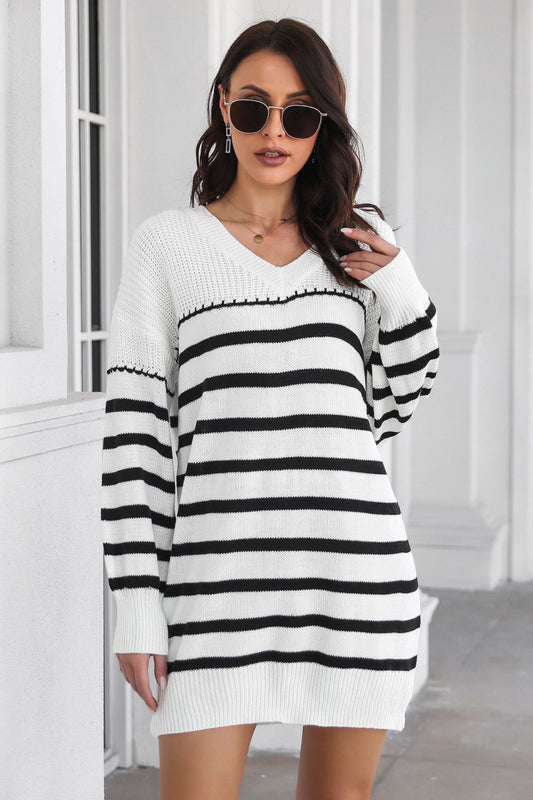 Striped Sweater Dress