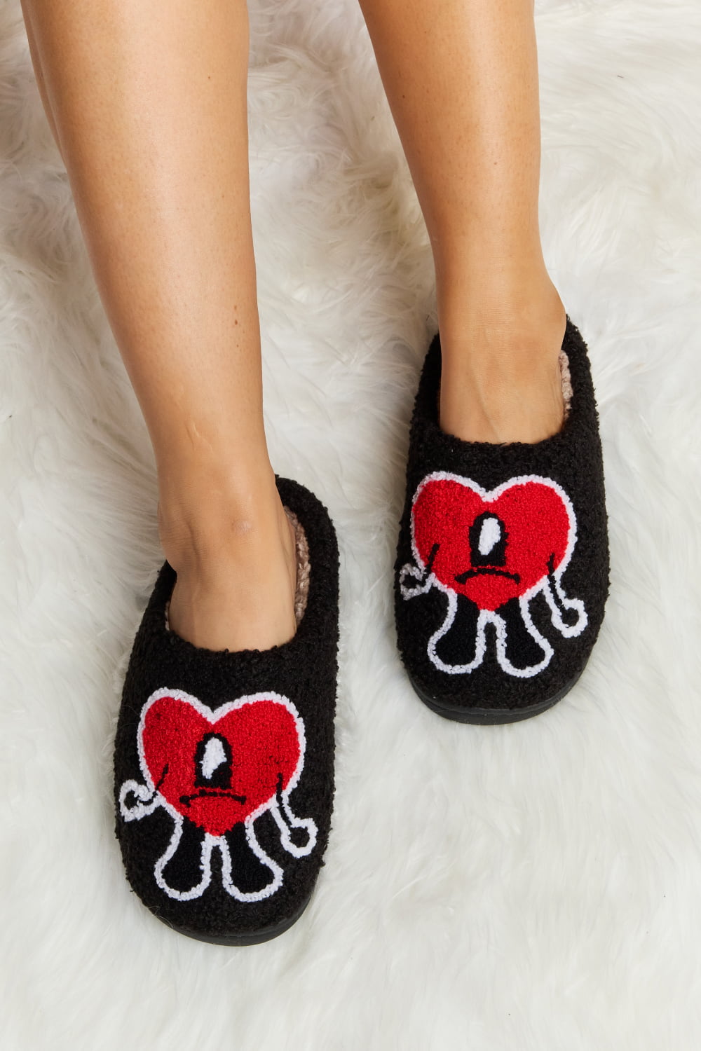 Heart Plush Slippers