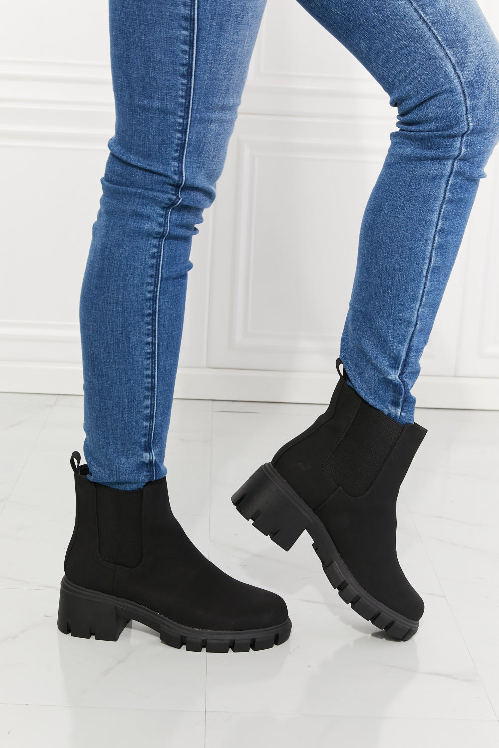 Matte Lug Boots Black