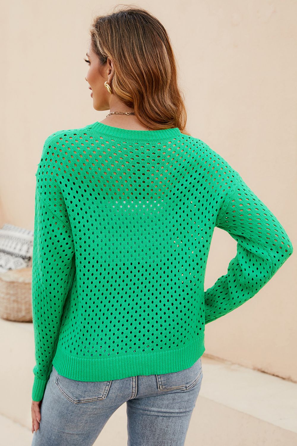 Openwork Knit Top