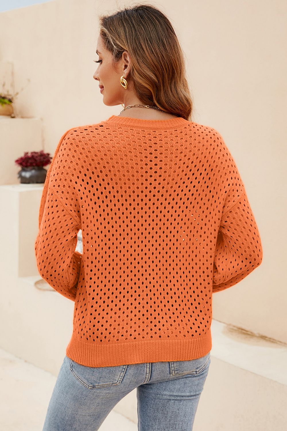 Openwork Knit Top