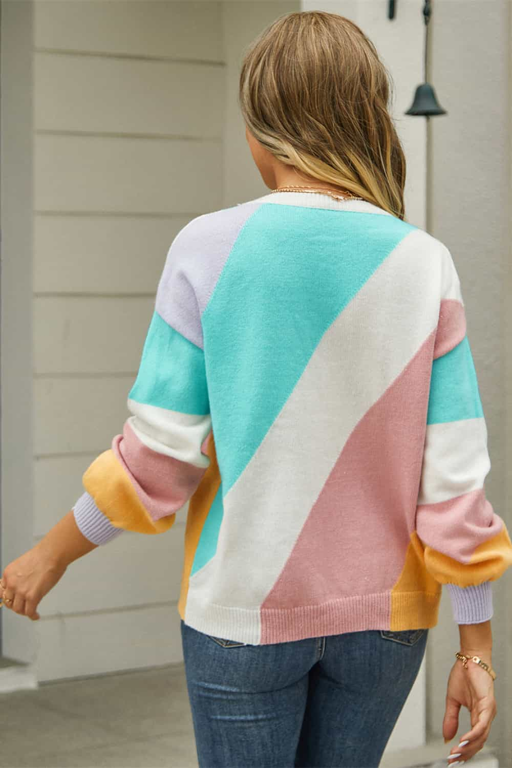 Colorful Long Sleeve Sweater