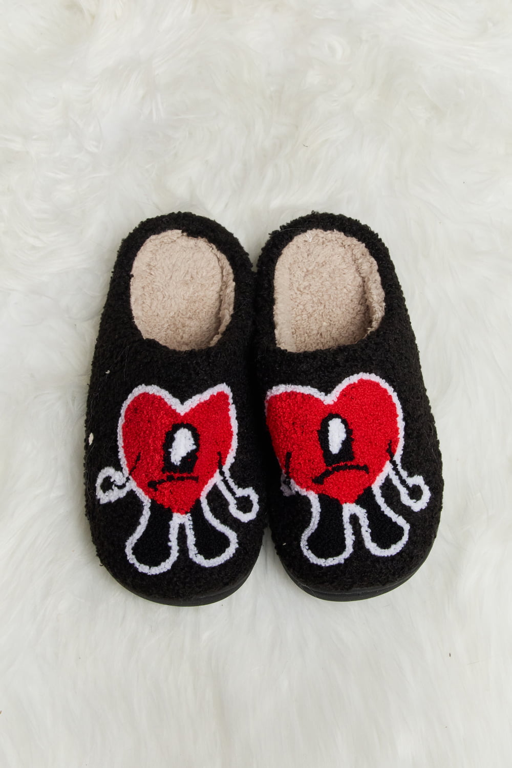 Heart Plush Slippers