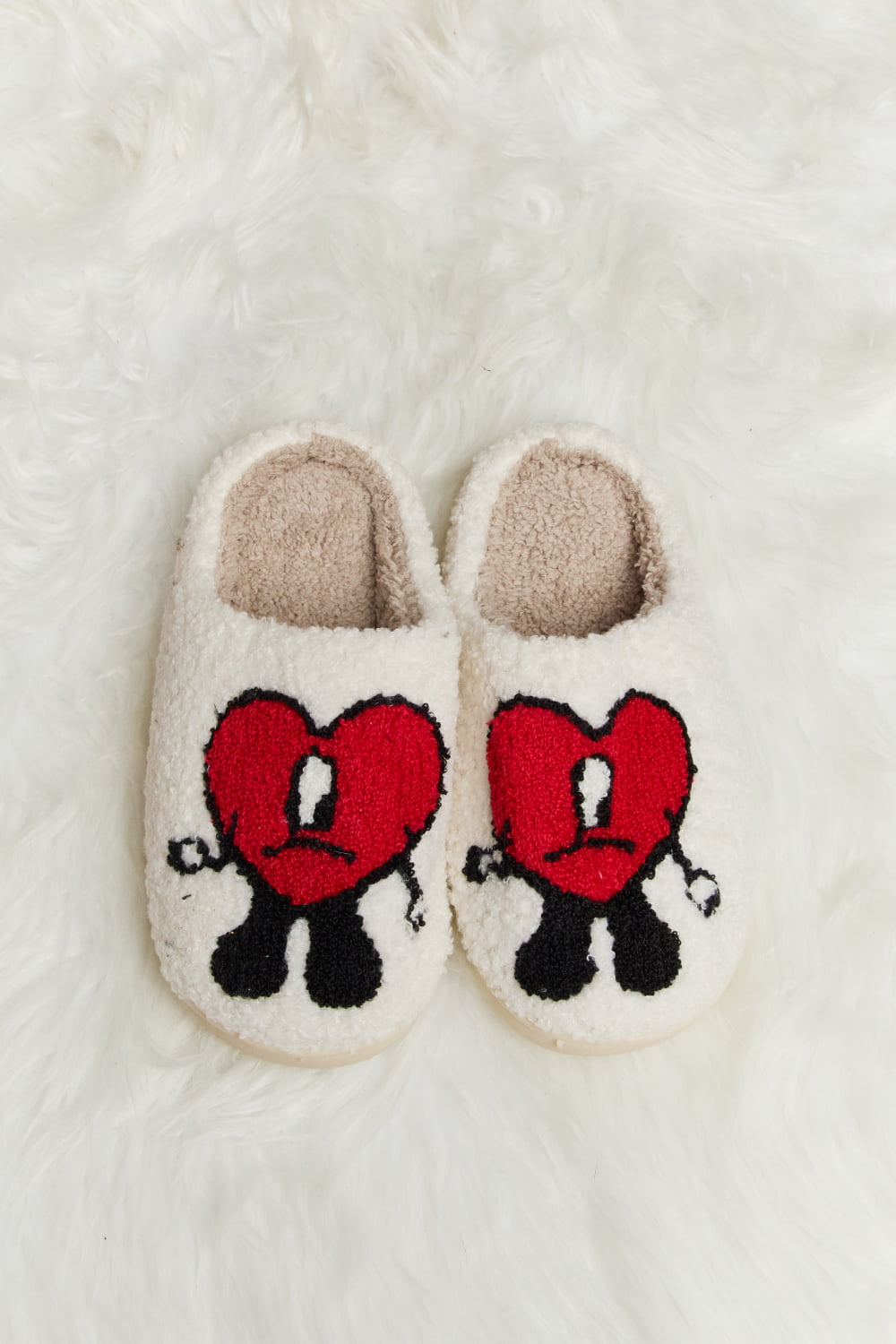 Heart Plush Slippers