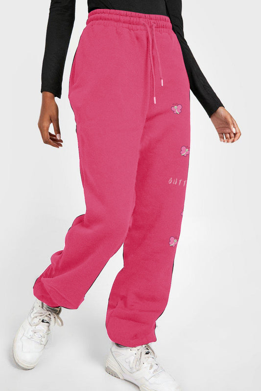 Butterfly Graphic Long Sweatpants