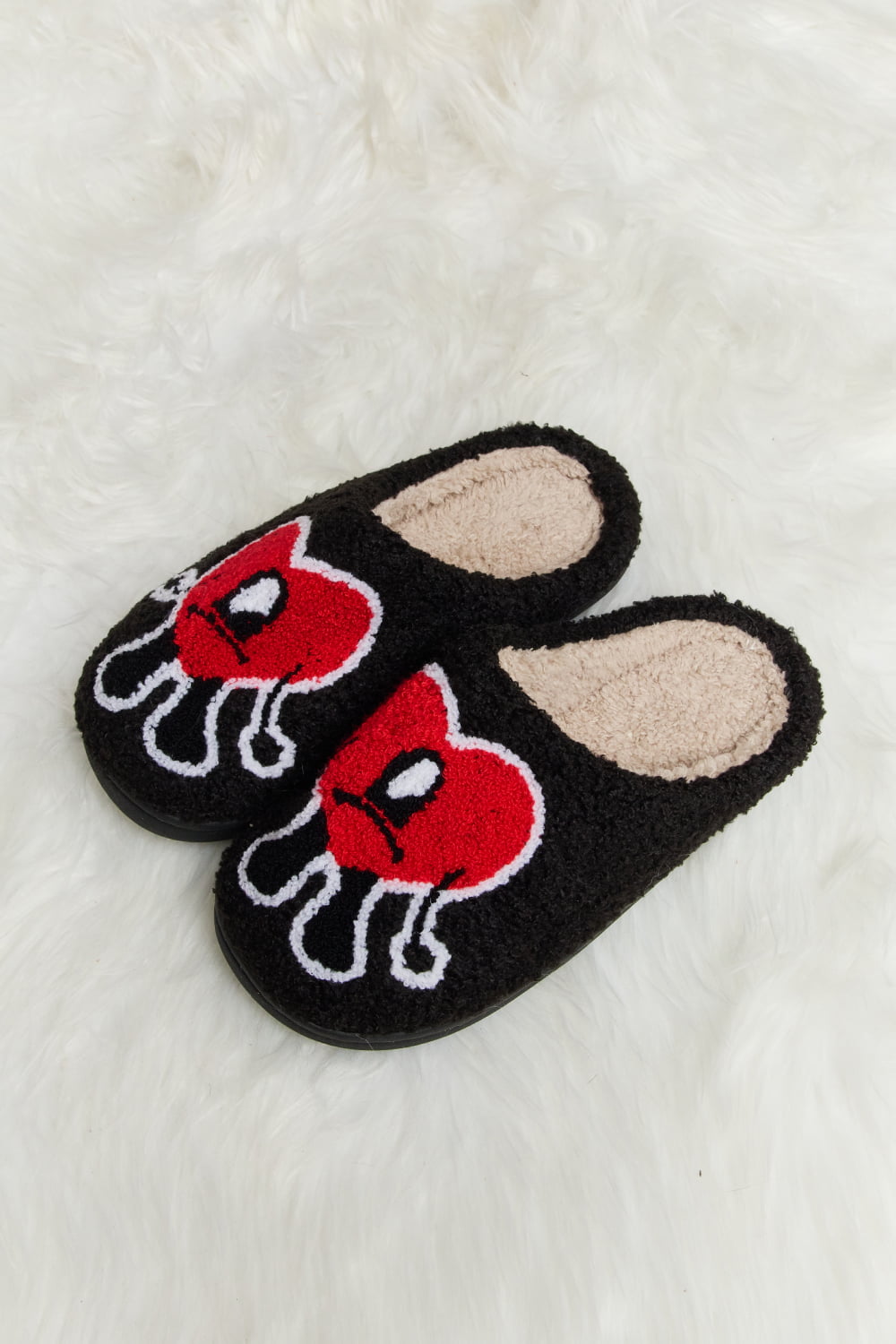 Heart Plush Slippers