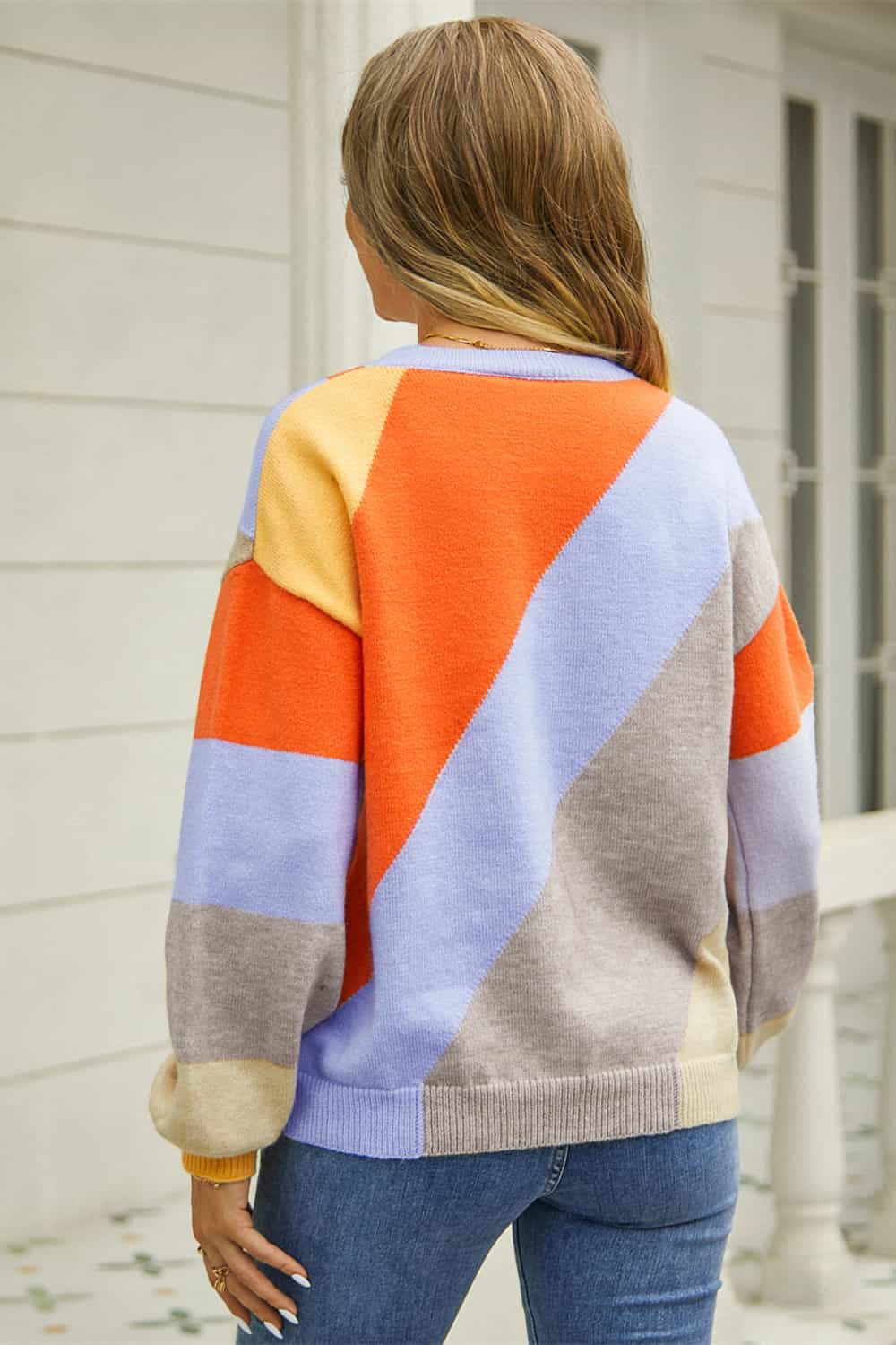 Colorful Long Sleeve Sweater