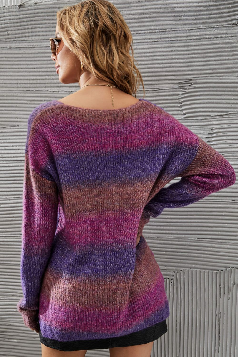 Knit V-Neck Pullover