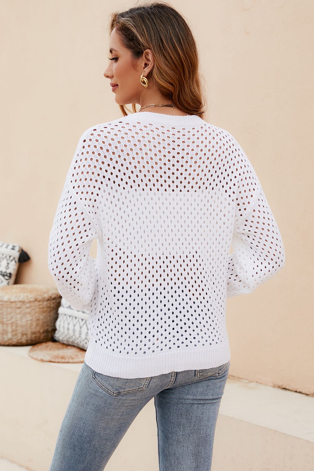 Openwork Knit Top