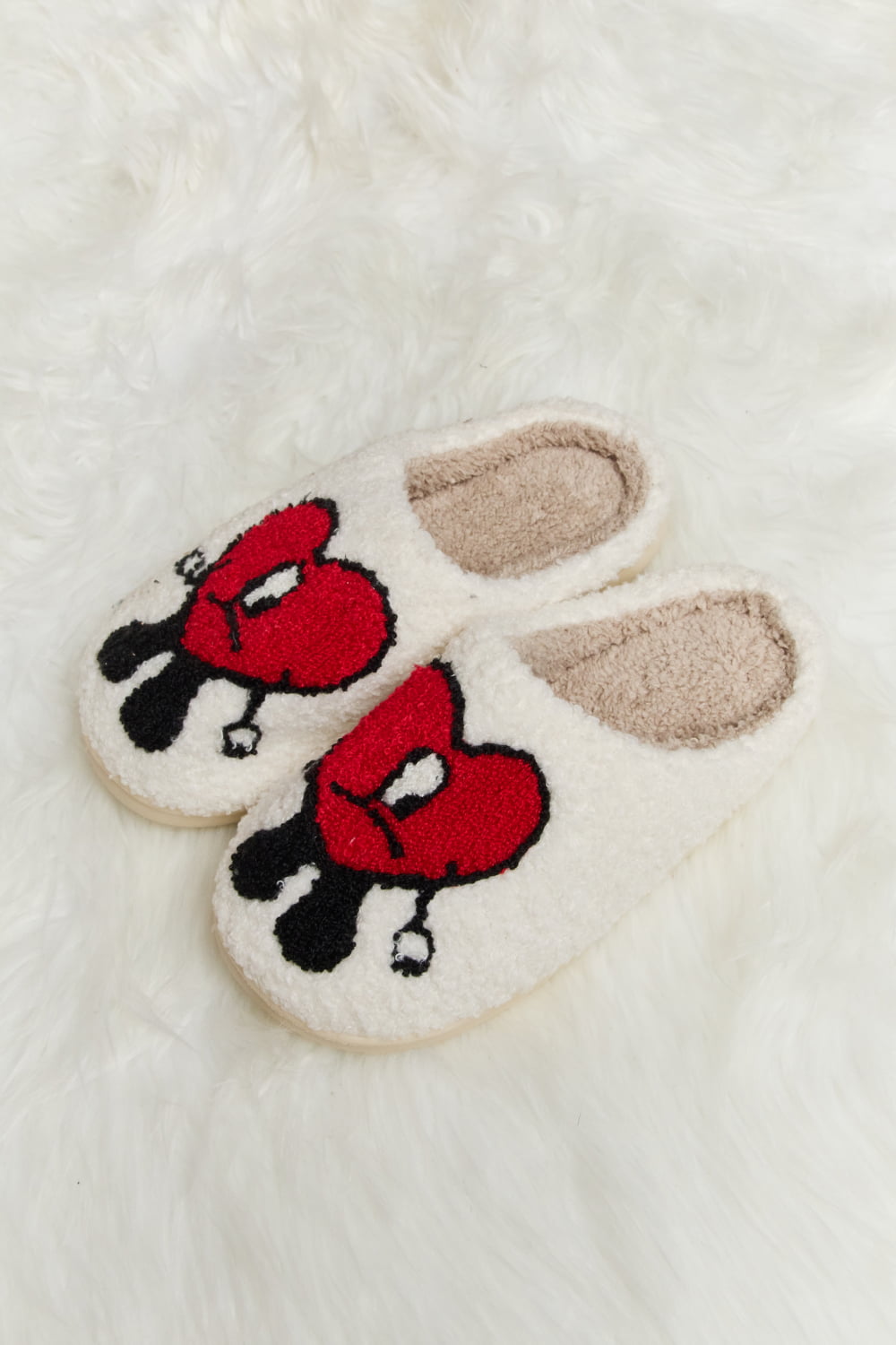 Heart Plush Slippers