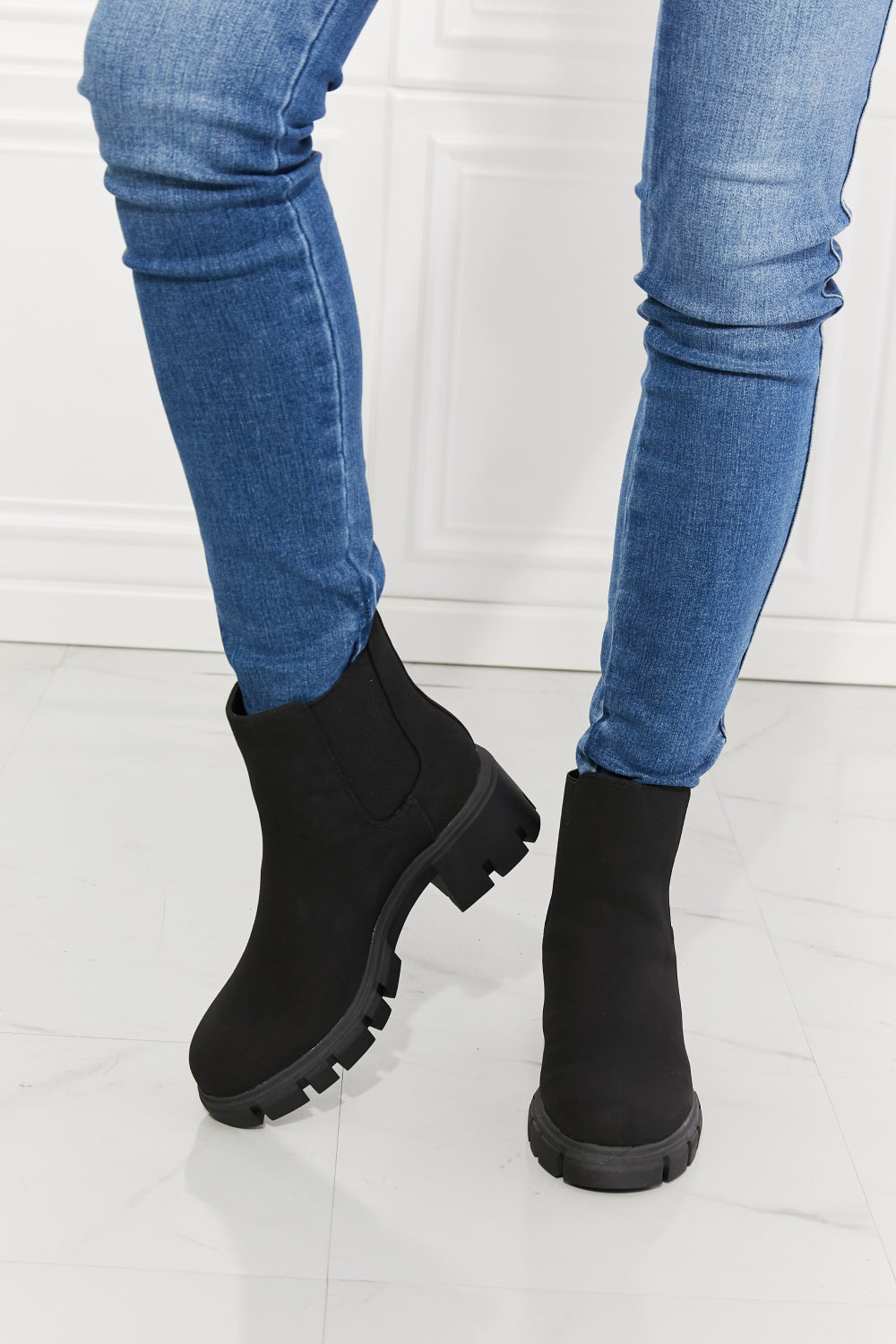 Matte Lug Boots Black